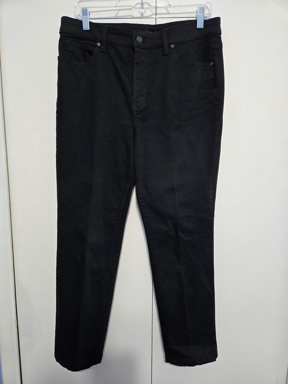 Talbots Straight Leg Black Jeans Women's Petite 10P Stretch Denim Pants